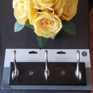 10" Threshold Hook Rail- HomeGoods Vintage Black